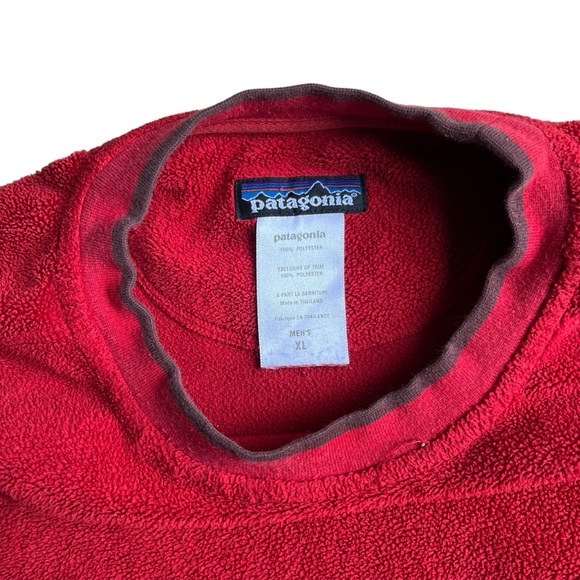 Vintage Patagonia Fleece Rhythm Pullover Red Mens Size X-Large Sweater - Picture 5 of 16